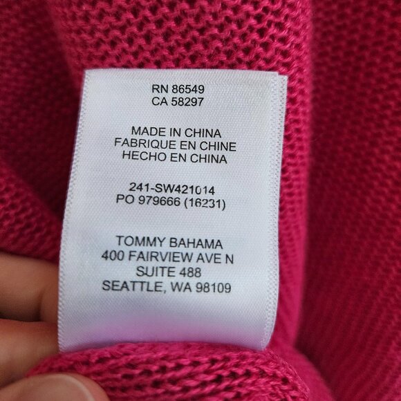 Tommy Bahama Women's Glowing Azalea Knit Top Size XS 100% Linen - Picture 6 of 6